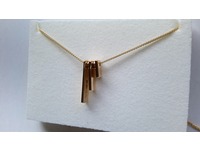 Gold pendant made from an existing wedding ring - keeping original hallmarks