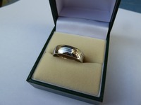 Gents palladium wedding ring