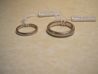His 'n' Hers matching Platinum wedding rings